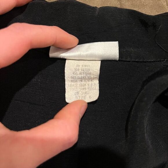 Decade Designs Black Sleeveless Button Shirt Blouse Women’s Size 6 - Picture 5 of 5